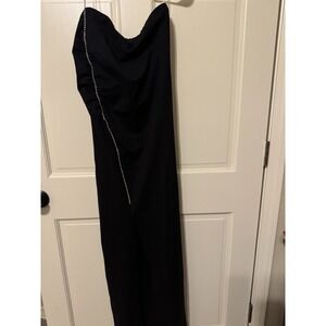 La Monir INSTANTFIGURE LONG DRESS RHINESTONE STRAP Size XL‎